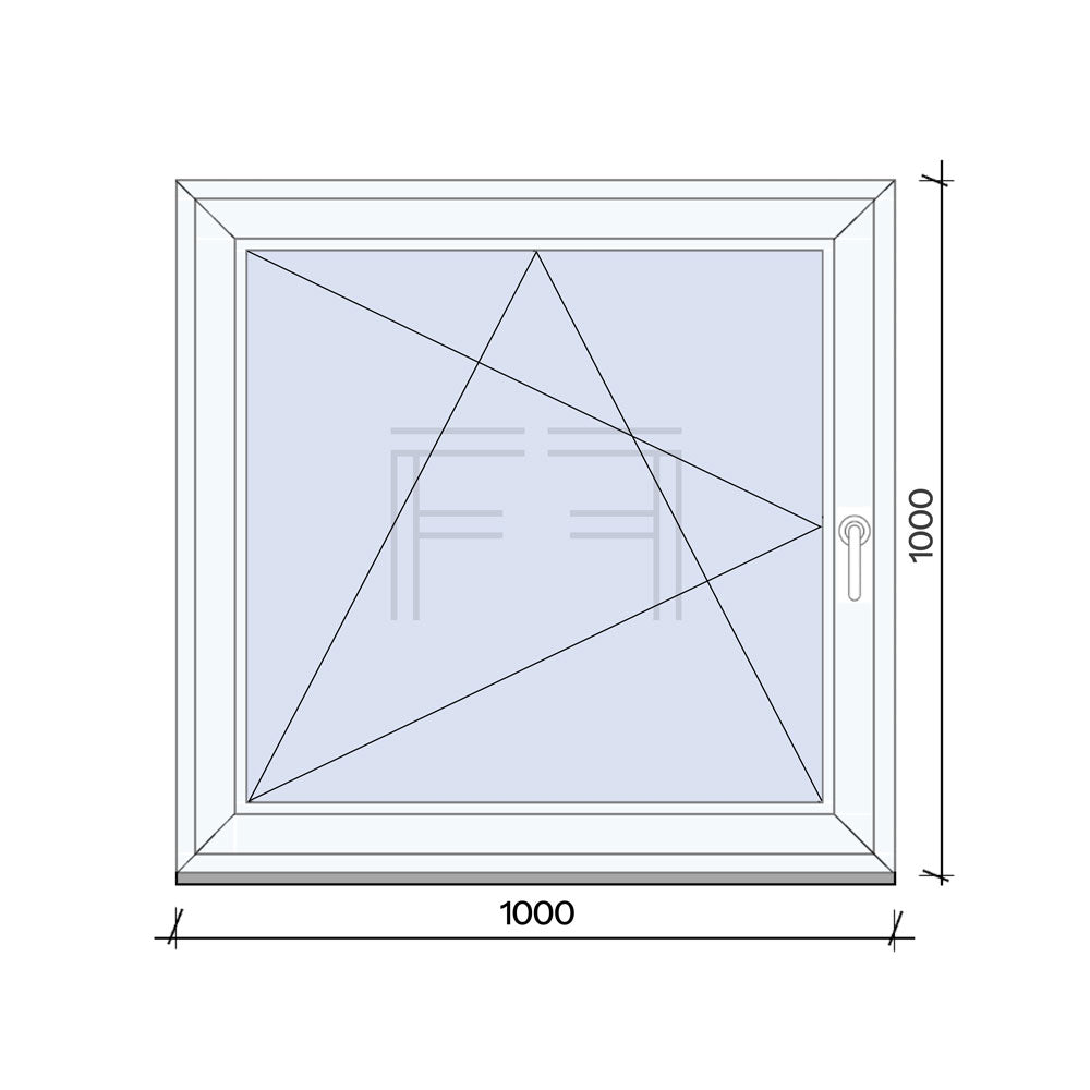 Finestra singola Anta 1000x1000