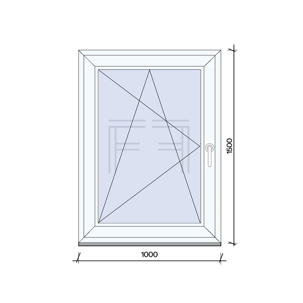 Finestra singola Anta 1000x1500