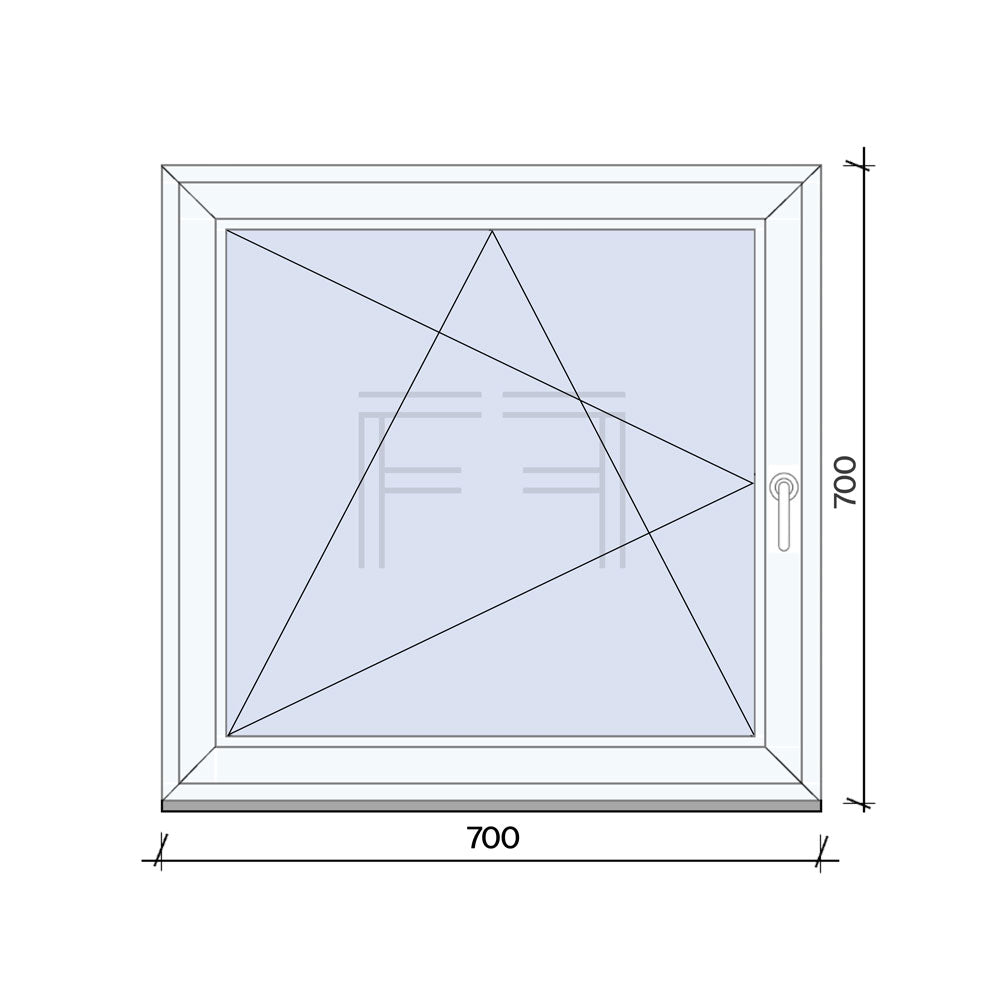 Finestra singola Anta 700x700