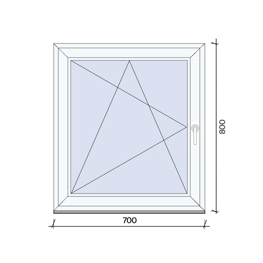 Finestra singola Anta 700x800