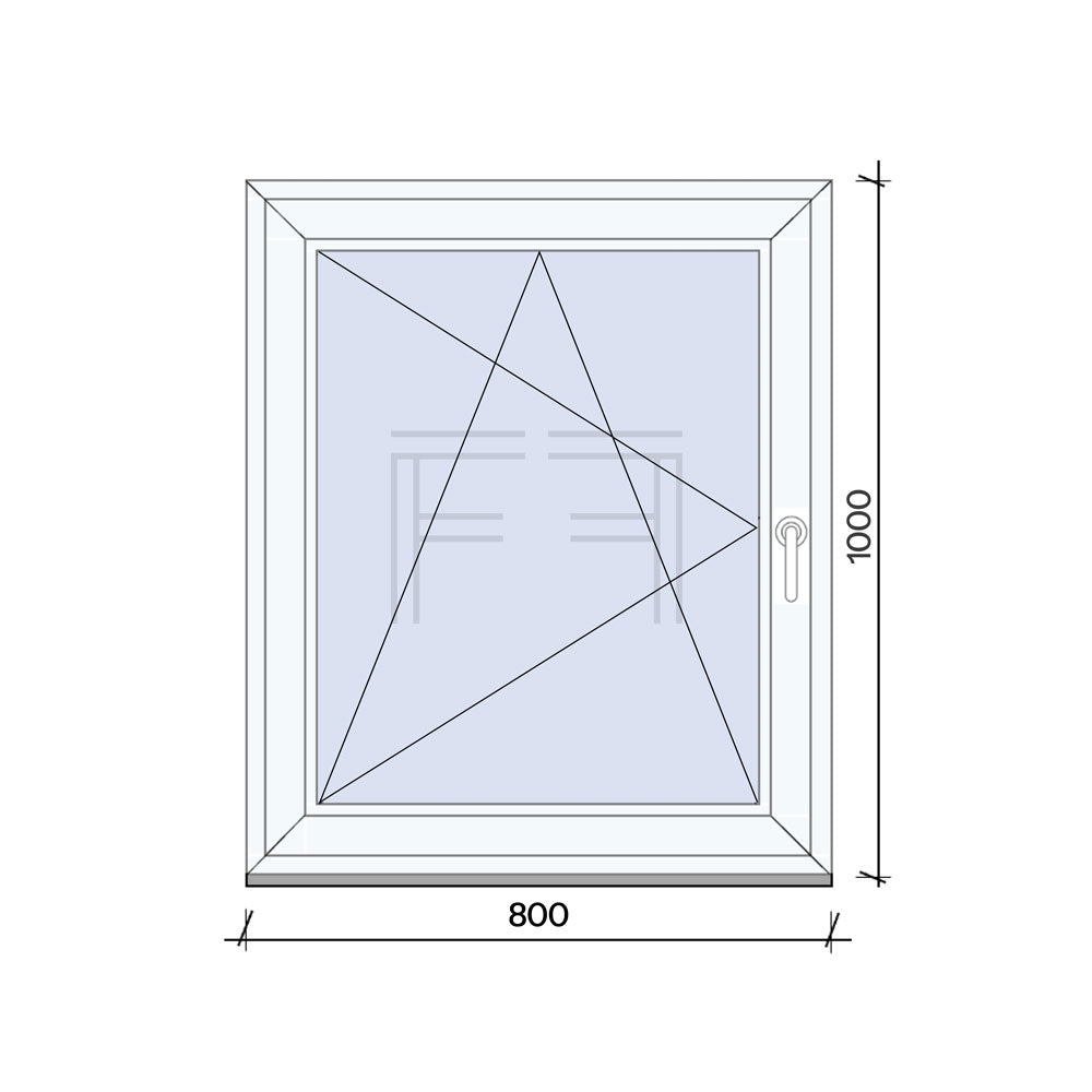 Finestra singola Anta 800x1000