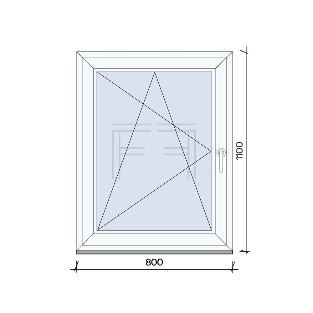 Finestra singola Anta 800x1100