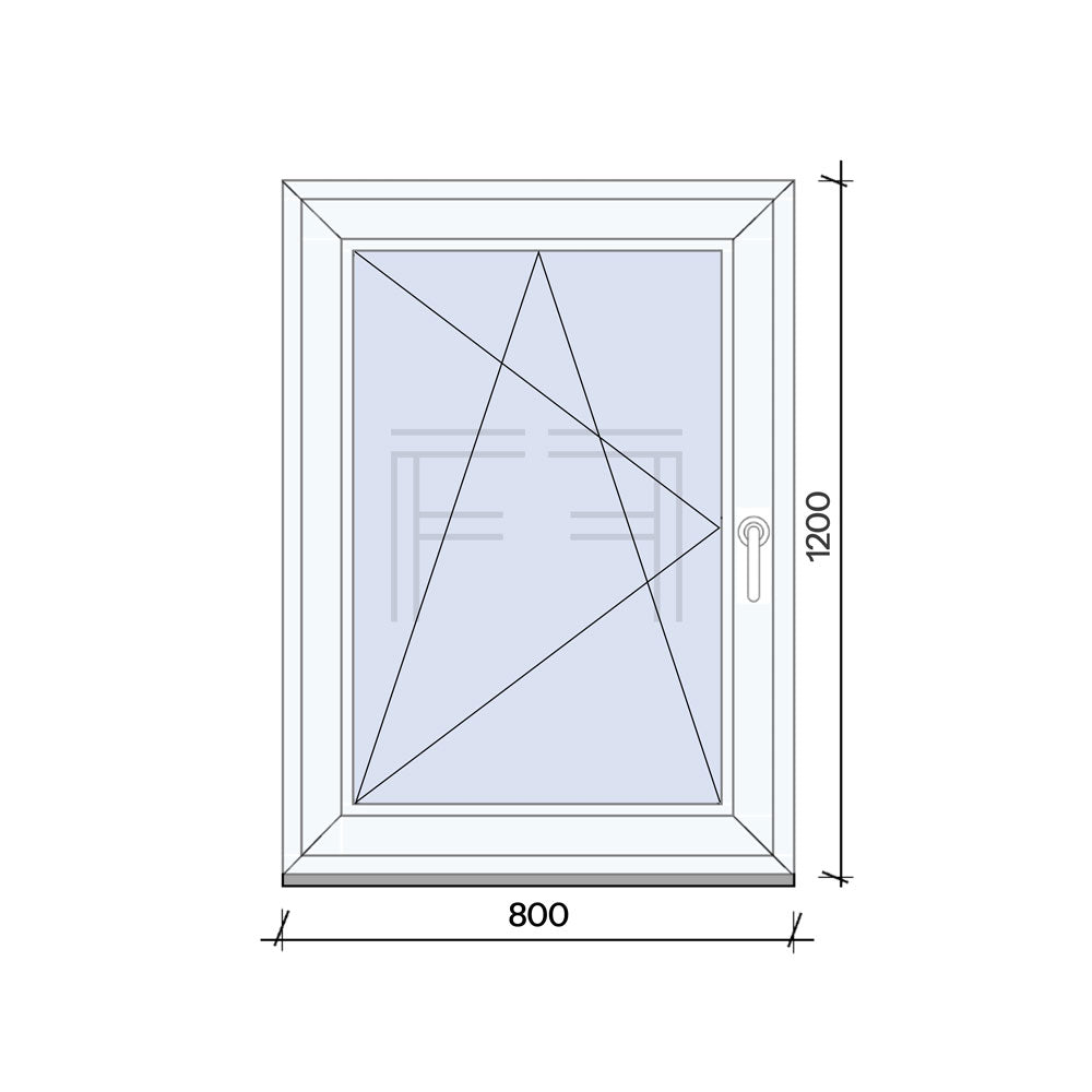 Finestra singola Anta 800x1200