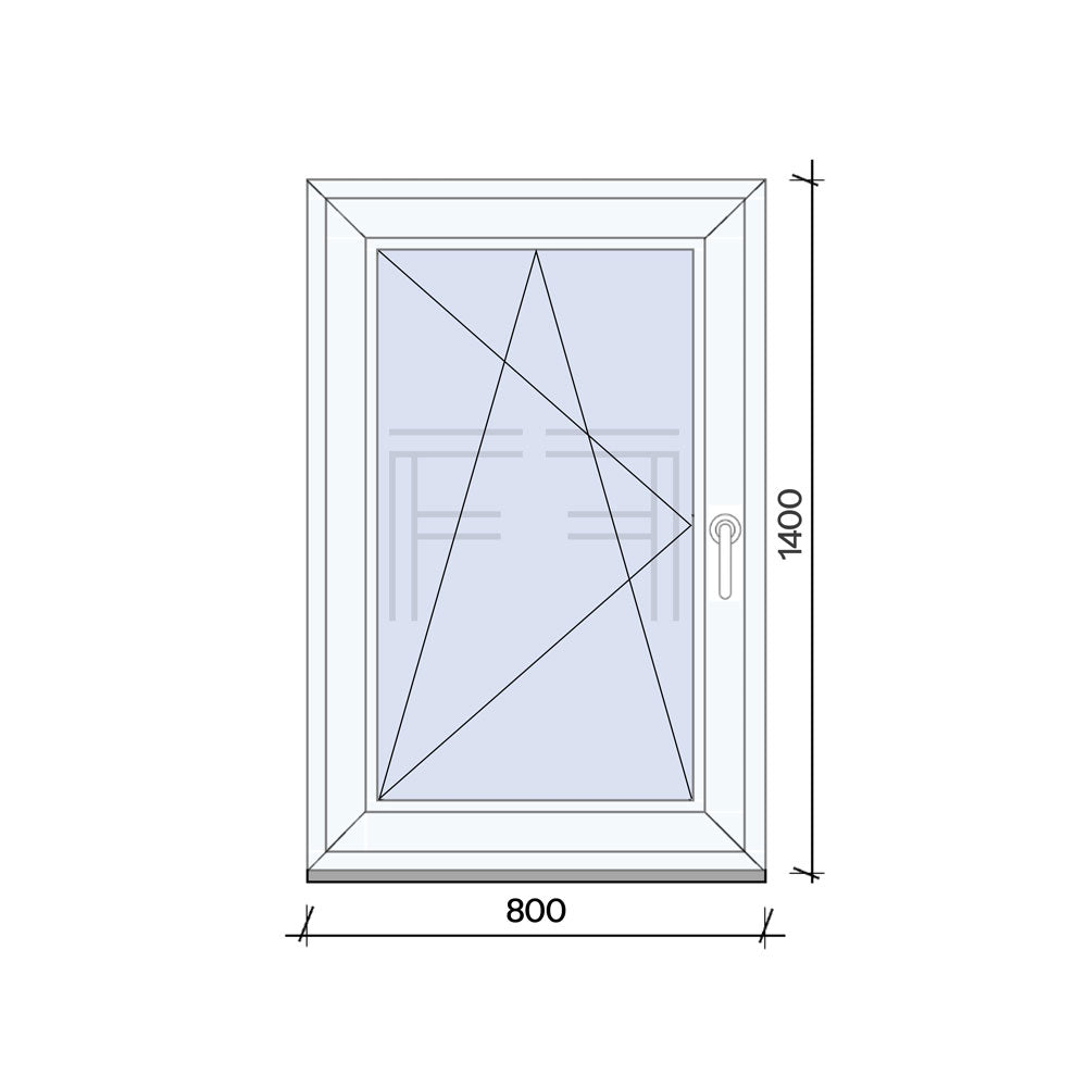 Finestra singola Anta 800x1400