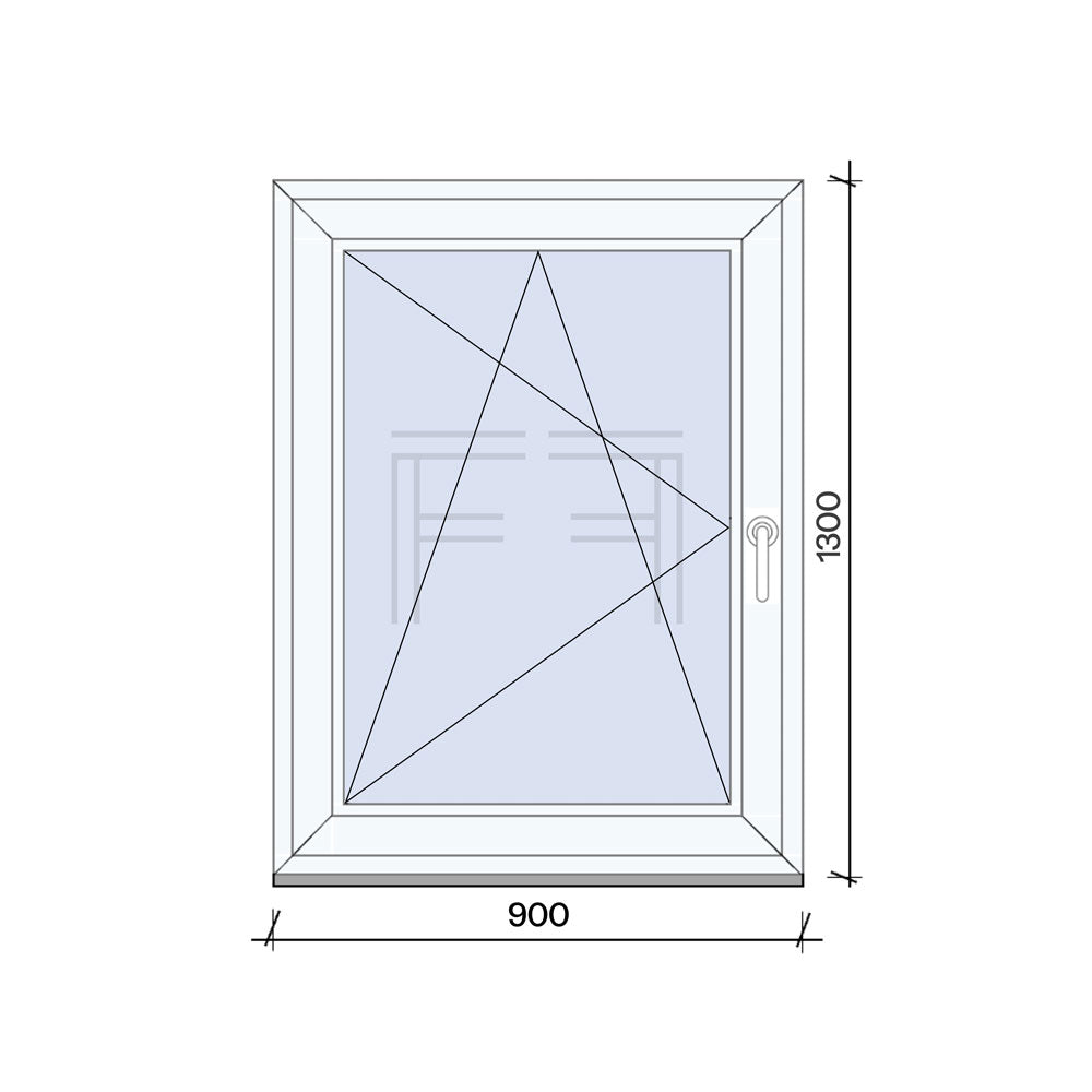 Finestra singola Anta 900X1300