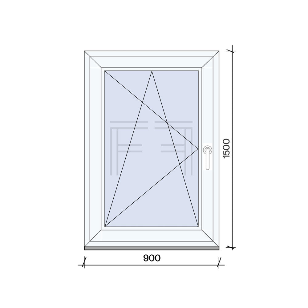 Finestra singola Anta 900x1500