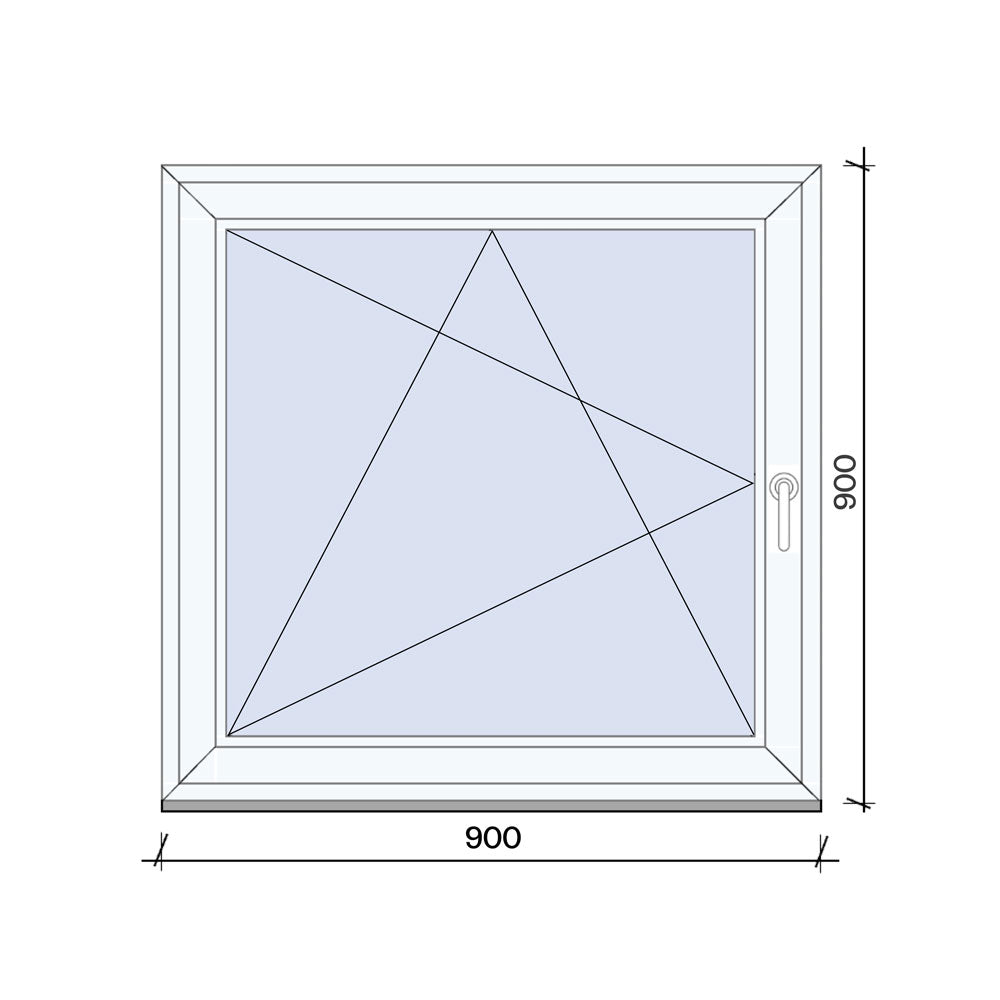 Finestra singola Anta 900x900